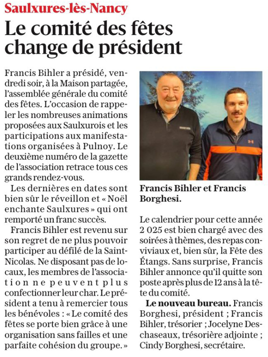 saulxures nouveau président pub